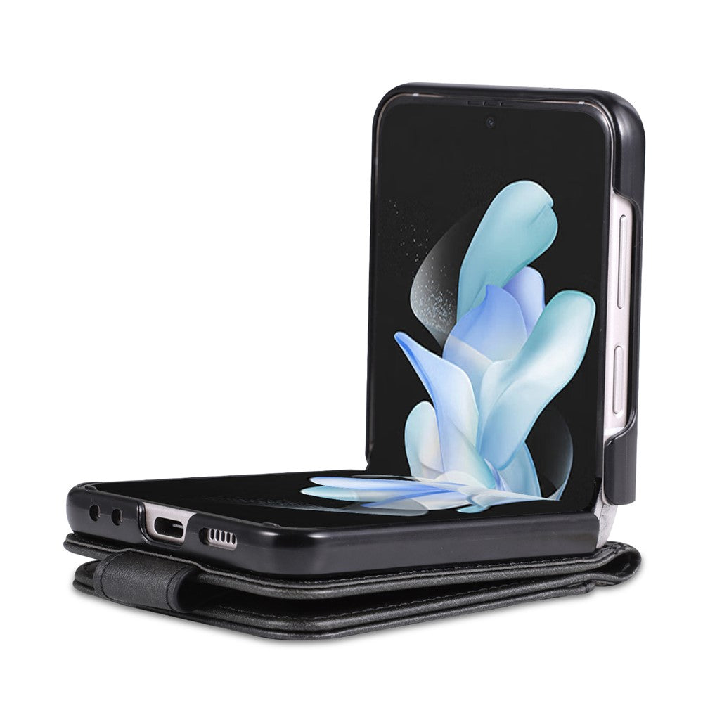 AZNS For Samsung Galaxy Z Flip4 5G Case PU Leather Card Holder Phone Cover