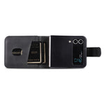 AZNS For Samsung Galaxy Z Flip4 5G Case PU Leather Card Holder Phone Cover