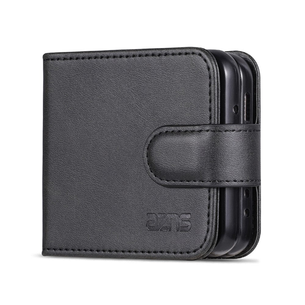 AZNS For Samsung Galaxy Z Flip4 5G Case PU Leather Card Holder Phone Cover