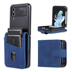 AZNS For Samsung Galaxy Z Flip4 5G Case PU Leather Card Holder Phone Cover