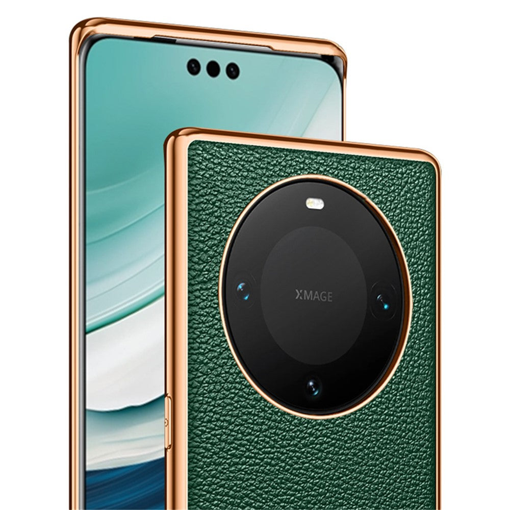 SULADA For Huawei Mate 60 Pro+ / 60 Pro Litchi Texture Phone Cover PU Leather+PC+TPU Anti-drop Case