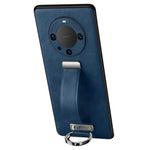 SULADA Fashion Series for Huawei Mate 60 Pro / 60 Pro+ Retractable Strap Kickstand Cover Leather+PC+TPU Phone Case