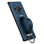 SULADA Fashion Series for Huawei Mate 60 Pro / 60 Pro+ Retractable Strap Kickstand Cover Leather+PC+TPU Phone Case