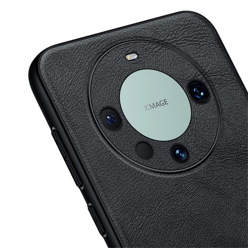 SULADA For Huawei Mate 60 Pro / 60 Pro+ PU Leather Coated TPU+PC Phone Cover Anti-fall Back Case