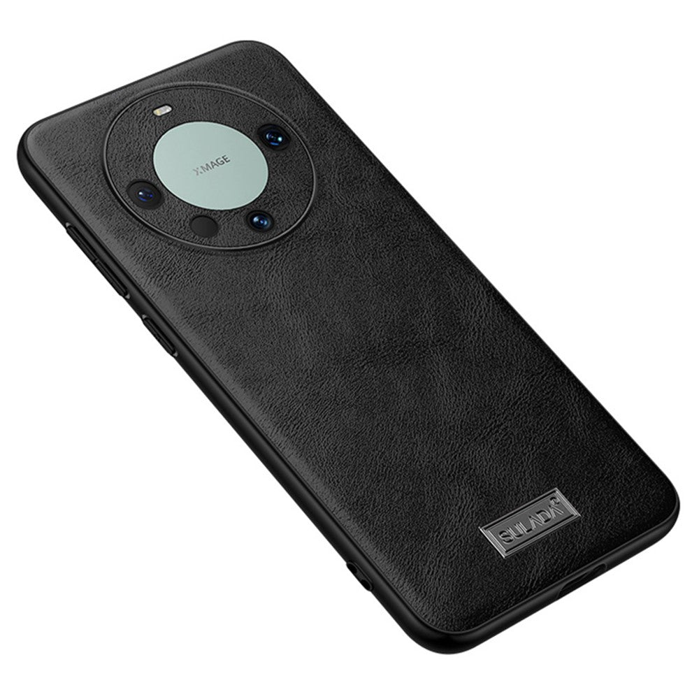 SULADA For Huawei Mate 60 PU Leather+TPU+PC Cell Phone Cover Anti-scratch Back Case