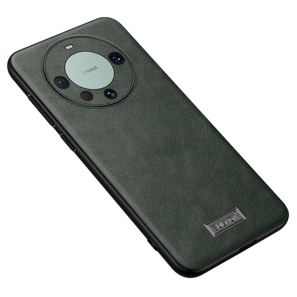 SULADA For Huawei Mate 60 PU Leather+TPU+PC Cell Phone Cover Anti-scratch Back Case