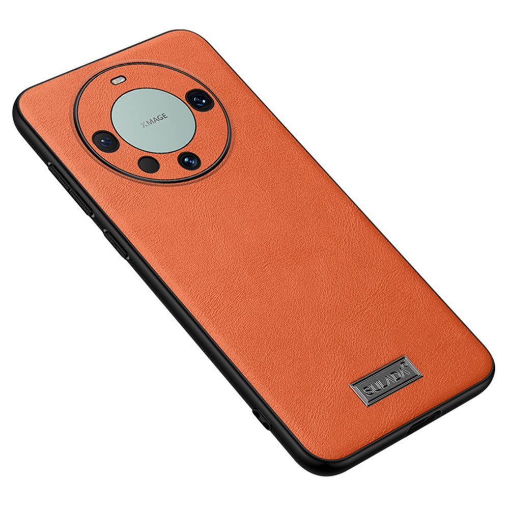 SULADA For Huawei Mate 60 PU Leather+TPU+PC Cell Phone Cover Anti-scratch Back Case