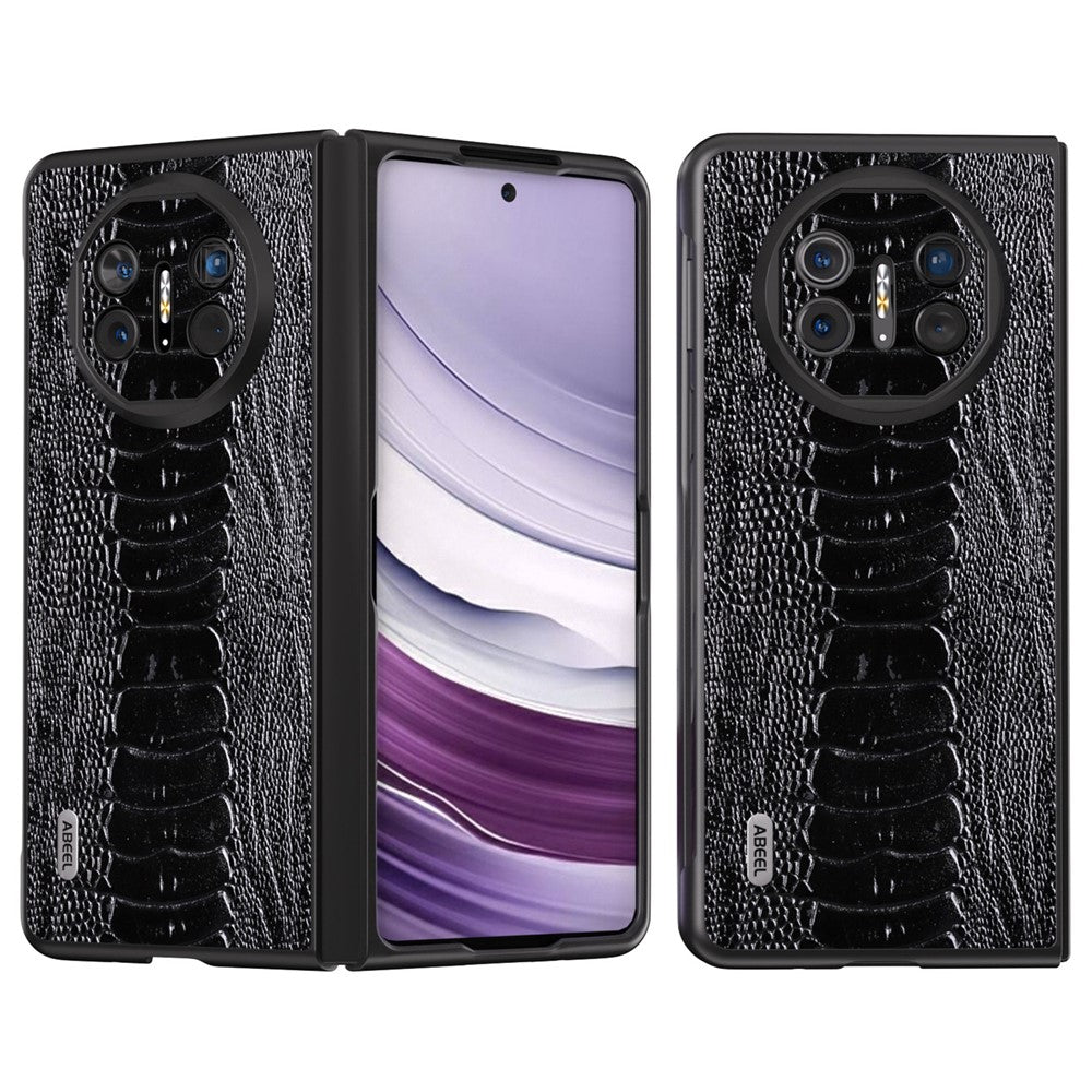 ABEEL Skal För Huawei Mate X5 Krokodilstruktur Äkta Koläder+TPU+PC mobilskal
