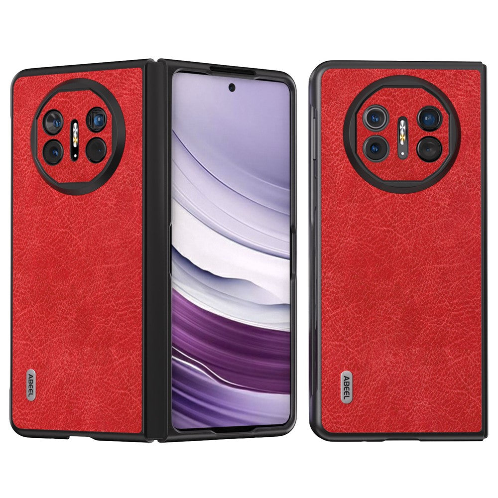 ABEEL For Huawei Mate X5 Case PU Leather+TPU+PC Retro Litchi Texture Phone Shell