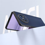 ABEEL For Huawei Mate X5 Case Genuine Cow Leather+TPU+PC Nappa Texture Phone Cover
