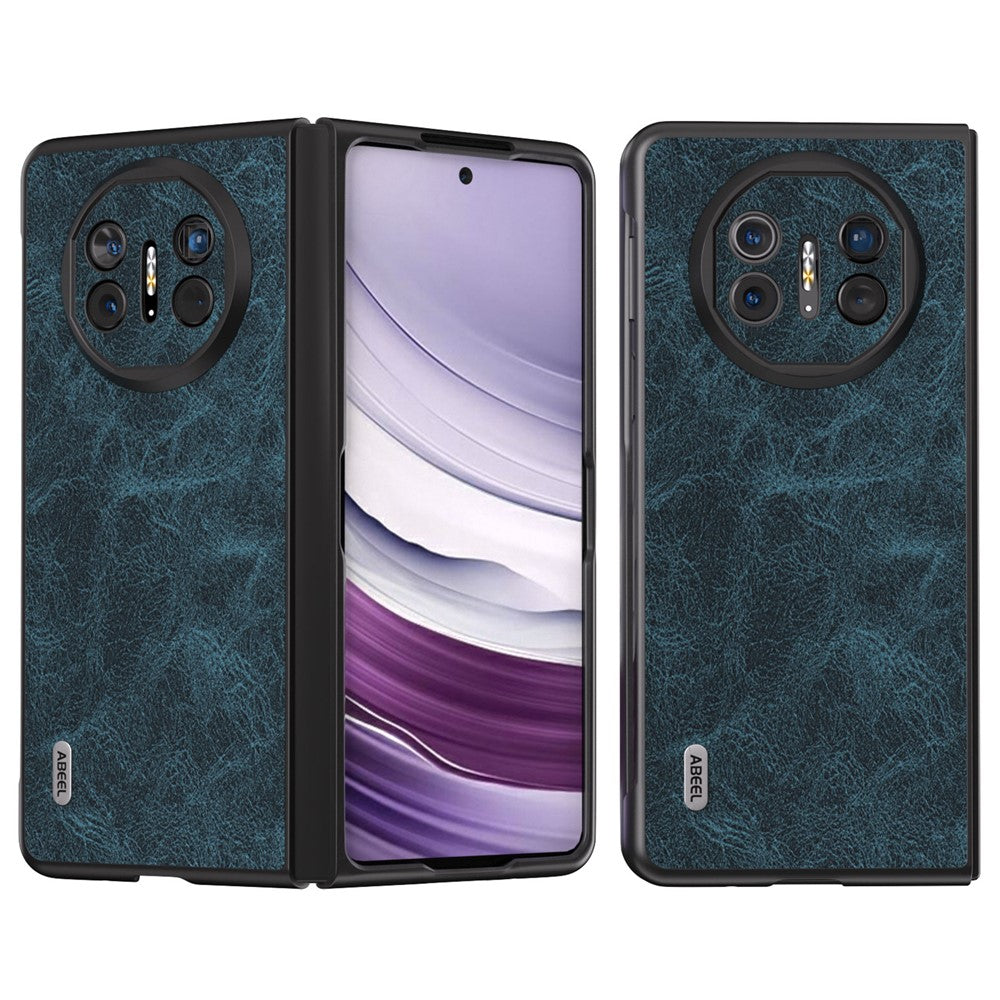 ABEEL För Huawei Mate X5 Fodral Litchi Texture PU Läder+TPU+PC Anti-dropp mobilskal