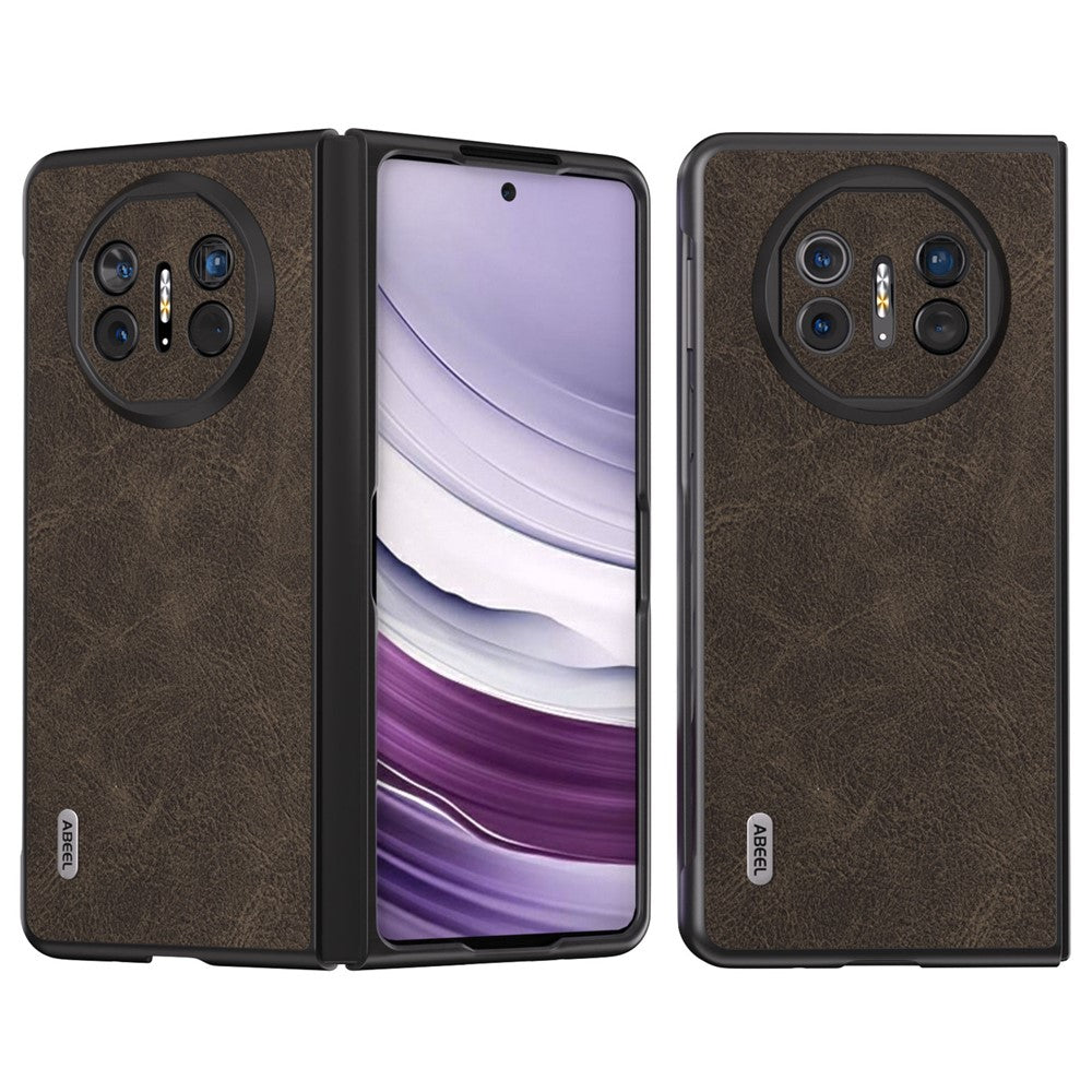 ABEEL För Huawei Mate X5 Fodral Litchi Texture PU Läder+TPU+PC Anti-dropp mobilskal