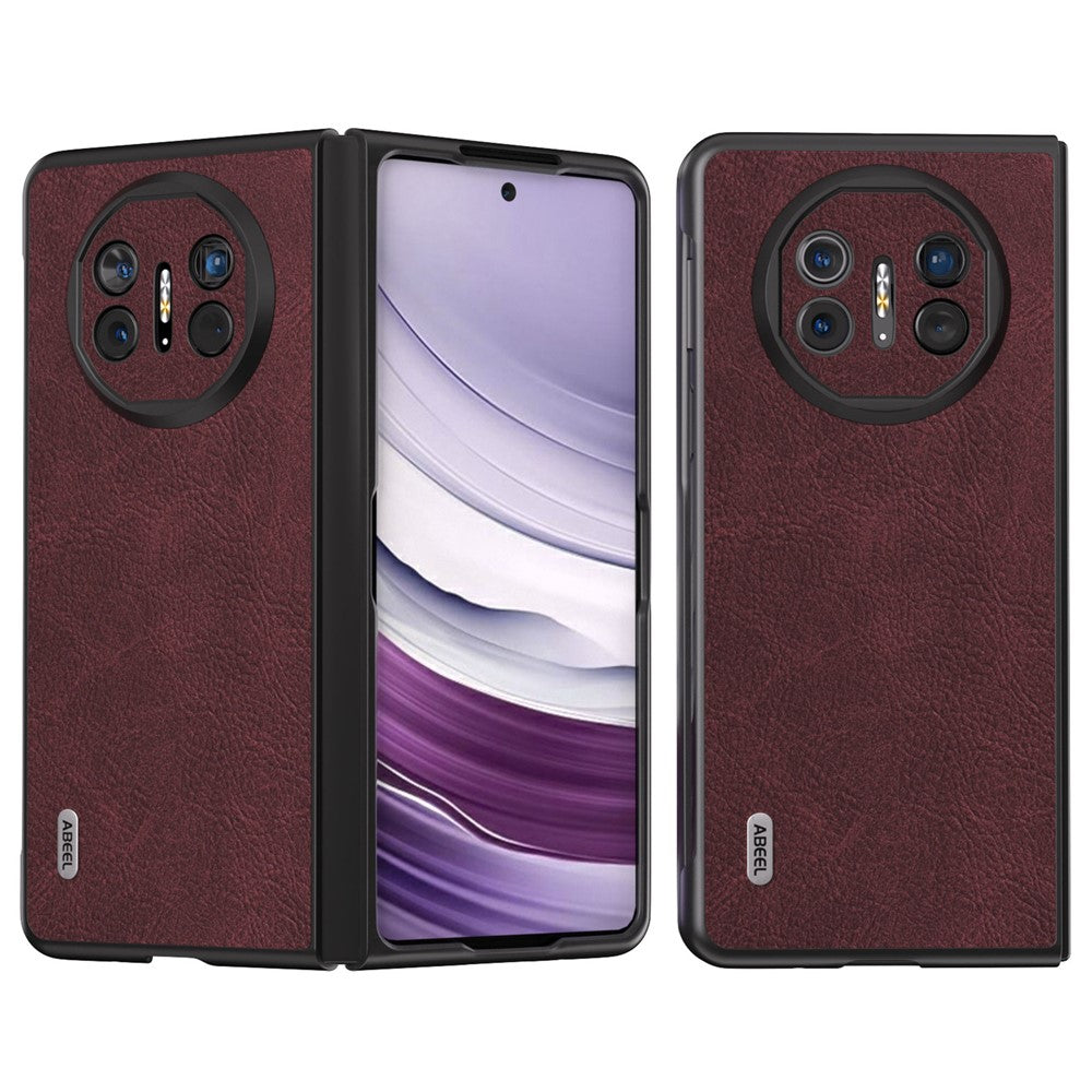ABEEL För Huawei Mate X5 Fodral Litchi Texture PU Läder+TPU+PC Anti-dropp mobilskal