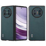 ABEEL For Huawei Mate X5 Case Genuine Cow Leather+TPU+PC Litchi Texture Phone Cover