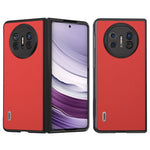 ABEEL For Huawei Mate X5 Case Genuine Cow Leather+TPU+PC Litchi Texture Phone Cover