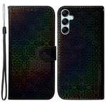 For Samsung Galaxy M34 5G / F34 5G Dazzling Flower Pattern PU Leather Wallet Stand Cover Phone Case