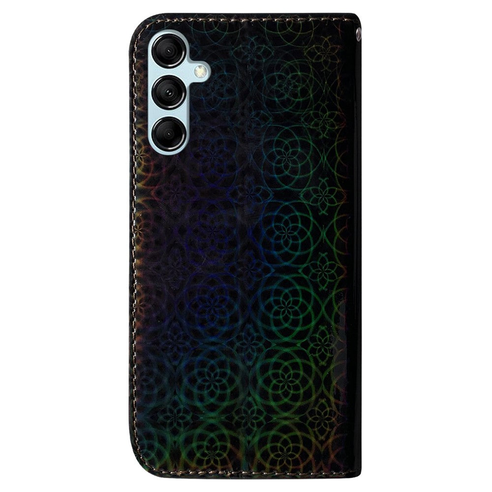 For Samsung Galaxy M34 5G / F34 5G Dazzling Flower Pattern PU Leather Wallet Stand Cover Phone Case