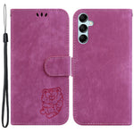 For Samsung Galaxy M34 5G / F34 5G Wallet Stand Leather Case Cute Tiger Imprint Phone Cover
