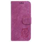 For Samsung Galaxy M34 5G / F34 5G Wallet Stand Leather Case Cute Tiger Imprint Phone Cover