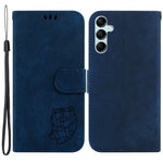 For Samsung Galaxy M34 5G / F34 5G Wallet Stand Leather Case Cute Tiger Imprint Phone Cover