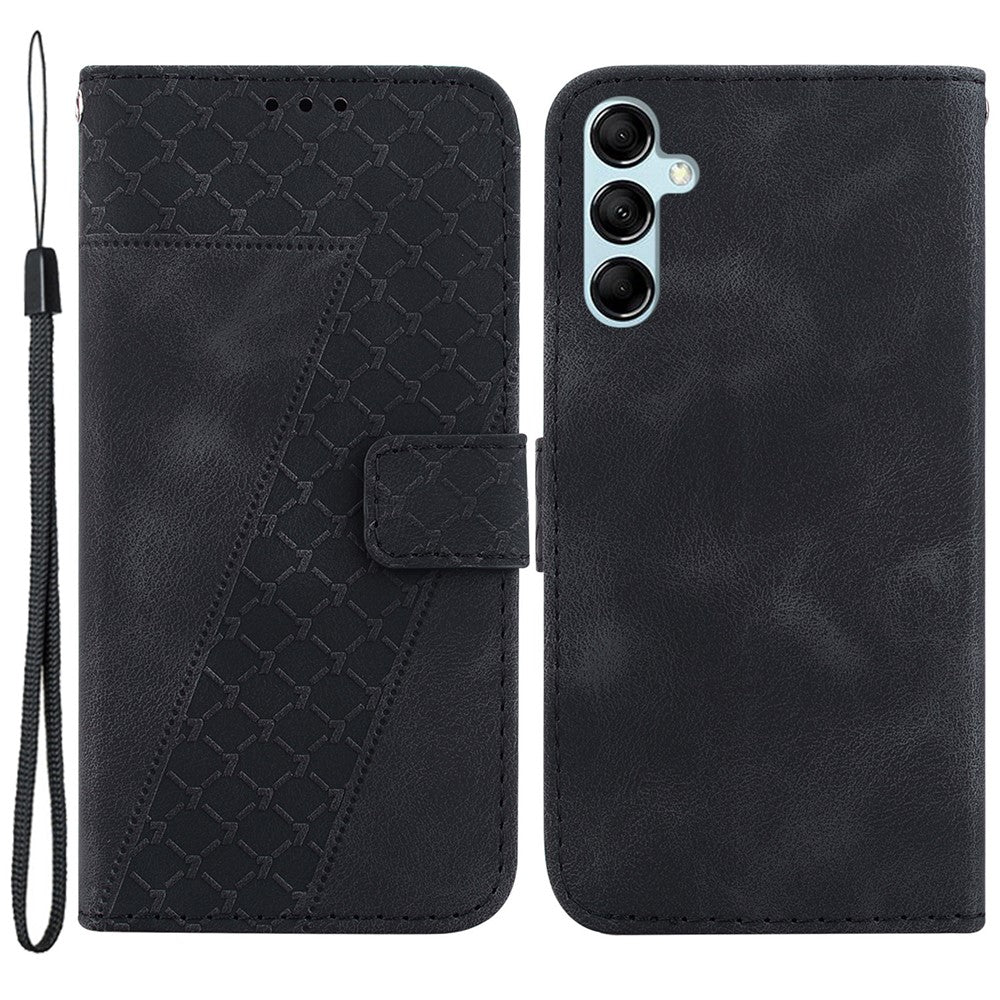 For Samsung Galaxy M34 5G / F34 5G Phone Leather Case 7-Shape Imprinted Wallet Stand Cover