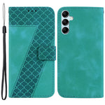 For Samsung Galaxy M34 5G / F34 5G Phone Leather Case 7-Shape Imprinted Wallet Stand Cover