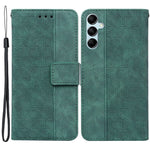 Phone Cover for Samsung Galaxy M34 5G / F34 5G , Wallet Stand PU Leather Geometry Imprinted Case