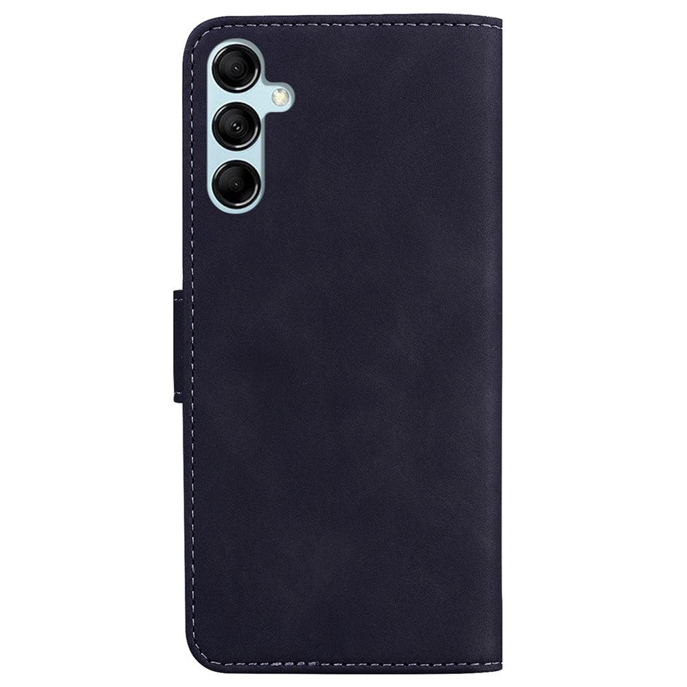 For Samsung Galaxy M34 5G / F34 5G Solid Color Wallet Phone Case PU Leather Stand Cover