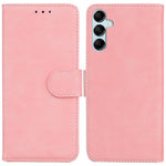 For Samsung Galaxy M34 5G / F34 5G Solid Color Wallet Phone Case PU Leather Stand Cover