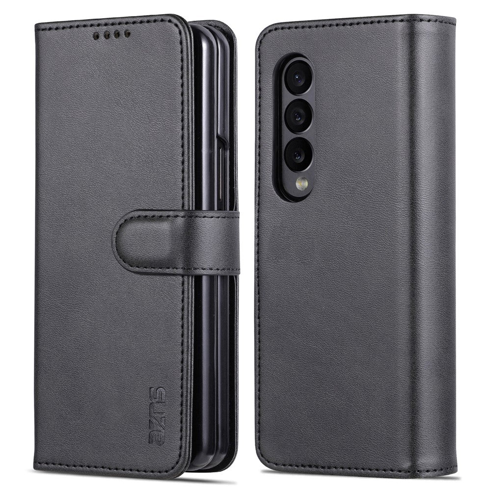 AZNS For Samsung Galaxy Z Fold4 5G Case PU Leather + PC Anti-scratch Wallet Phone Cover