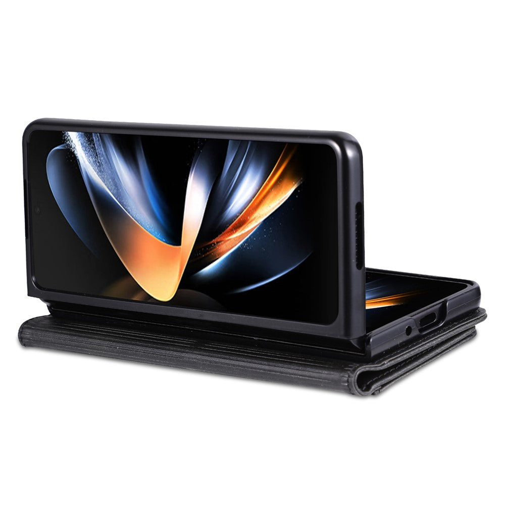 AZNS For Samsung Galaxy Z Fold4 5G Case PU Leather + PC Anti-scratch Wallet Phone Cover