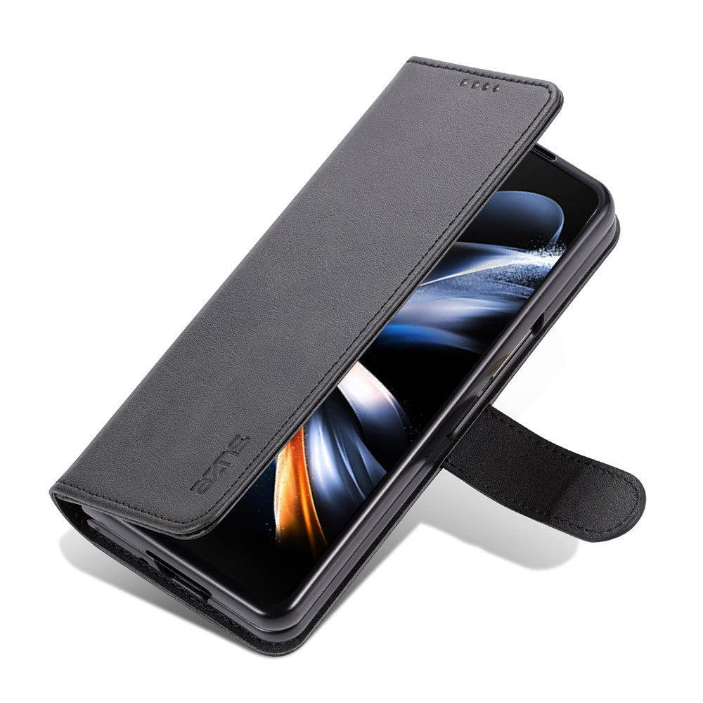AZNS For Samsung Galaxy Z Fold4 5G Case PU Leather + PC Anti-scratch Wallet Phone Cover