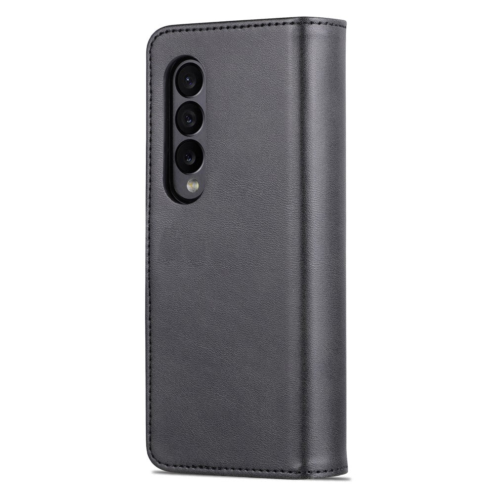 AZNS For Samsung Galaxy Z Fold4 5G Case PU Leather + PC Anti-scratch Wallet Phone Cover