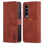 AZNS For Samsung Galaxy Z Fold4 5G Case PU Leather + PC Anti-scratch Wallet Phone Cover