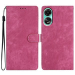 For Oppo A38 4G Case Skin-touch Leather Wallet Cover Solid Color Phone Shell