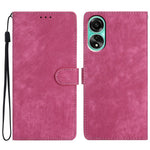 For Oppo A58 4G Case Skin-touch Leather Cover Solid Color Phone Stand Shell