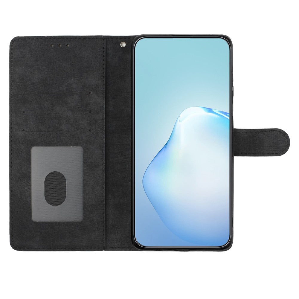For Huawei Mate 60 Case Folio Flip Solid Color Skin-touch Phone Stand Leather Cover