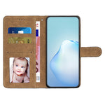 For Oppo A38 4G Imprinted Lines Leather Phone Case Wallet Stand Crazy Horse Texture Cover