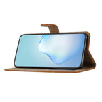 For Huawei Mate 60 Pro Crazy Horse Texture PU Leather Wallet Stand Case Imprinted Lines Phone Cover