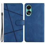 For Oppo A78 4G Wallet Phone Case Stand PU Leather Crazy Horse Texture Imprinted Lines Cover