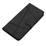 For Huawei Mate 60 Wallet Stand Phone Case Crazy Horse Texture PU Leather Imprinted Lines Cover