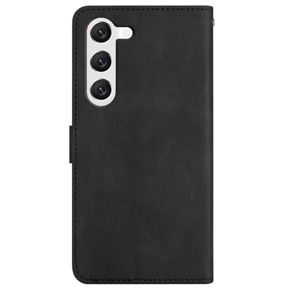 Til Samsung Galaxy A05s 4G pung PU-læder stander etui prægede linjer Crazy Horse-tekstur telefoncover