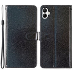 Til Samsung Galaxy A05 4G Glittery PU-læderpung Telefoncover Stødsikkert Flip Stand-cover