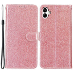Til Samsung Galaxy A05 4G Glittery PU-læderpung Telefoncover Stødsikkert Flip Stand-cover