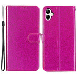Til Samsung Galaxy A05 4G Glittery PU-læderpung Telefoncover Stødsikkert Flip Stand-cover