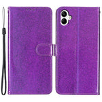 Til Samsung Galaxy A05 4G Glittery PU-læderpung Telefoncover Stødsikkert Flip Stand-cover