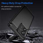 TPU Telefoncover til Motorola Edge 40 Neo 5G Etui Kulfiber Tekstur Cover