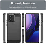 TPU Telefoncover til Motorola Edge 40 Neo 5G Etui Kulfiber Tekstur Cover