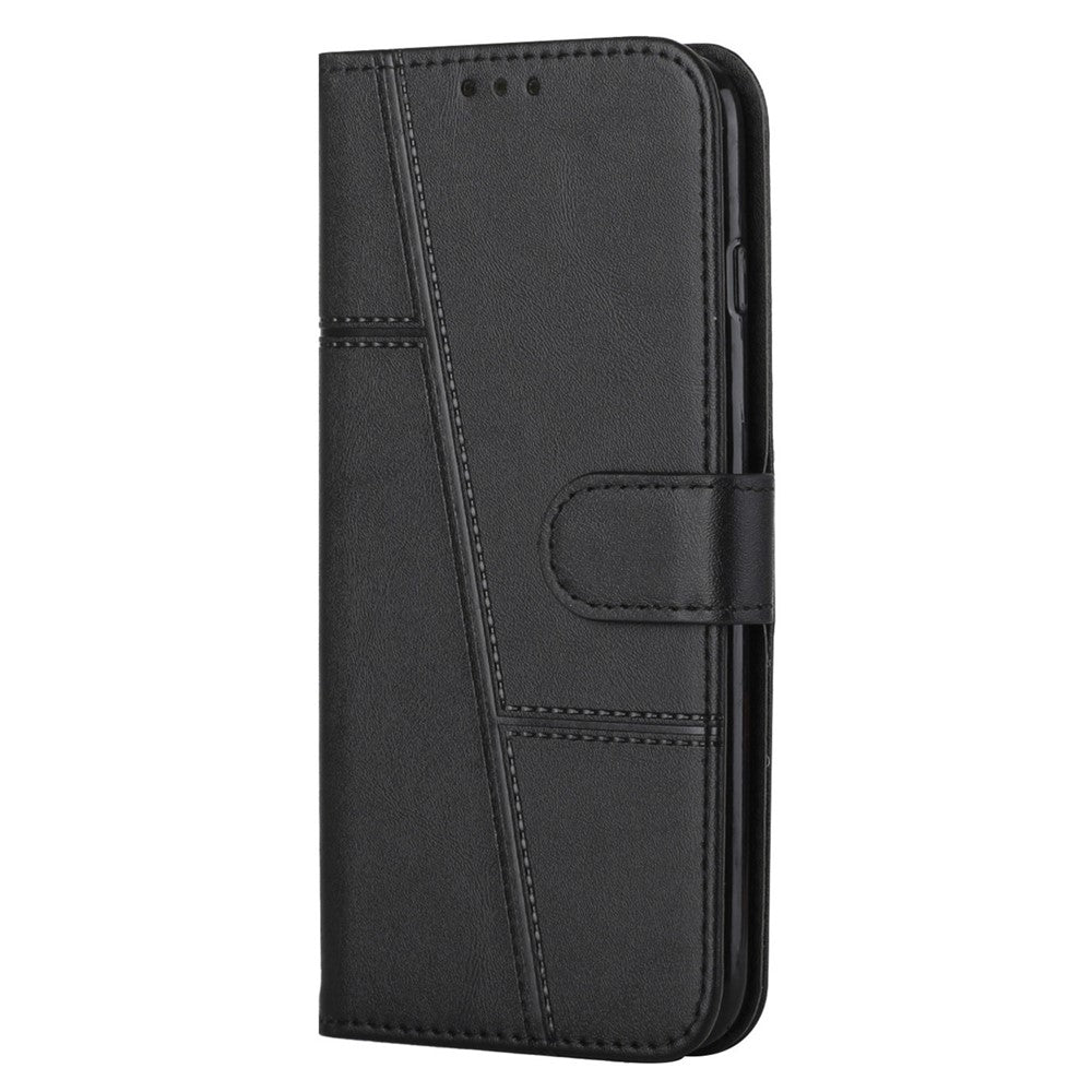 Shockproof Phone Cover for Oppo A78 4G Case Calf Texture Wallet PU Leather Stand Cell Phone Shell
