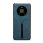 DENIOR For Huawei Mate 60 Pro / 60 Pro+ Case Elastic Card Holder PU Leather Coated TPU+PC Phone Cover